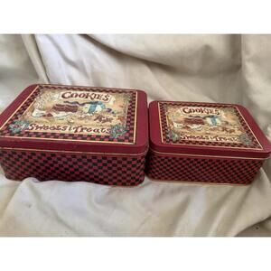 Two COOKIES SWEETS & TREATS Small Cookie Tins